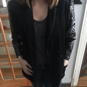 Vintage velvet and sequined black